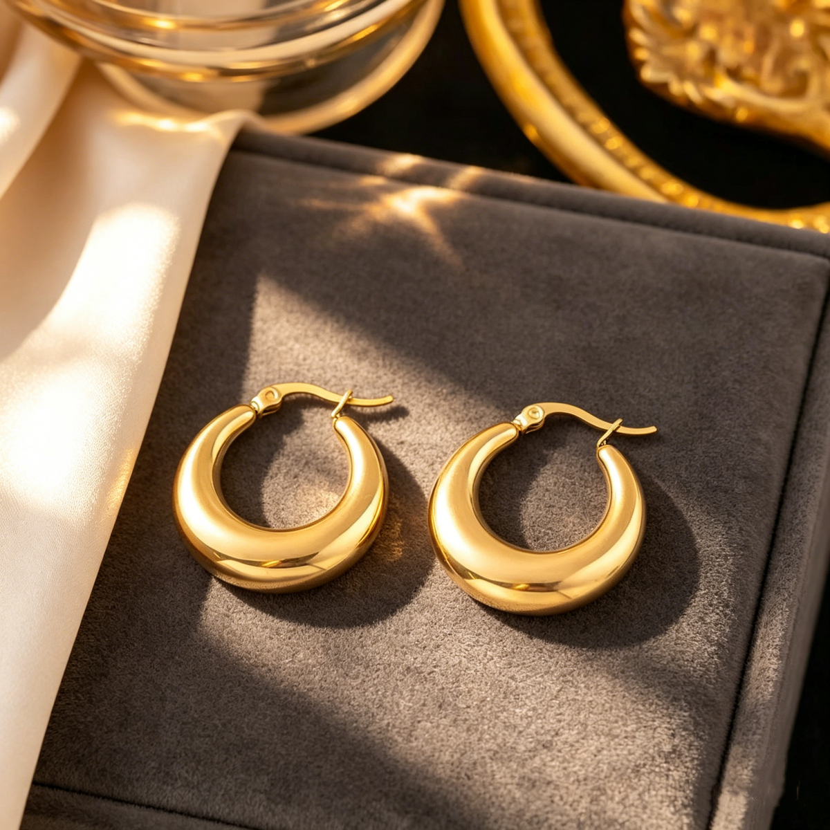 Gia Golden Hoops