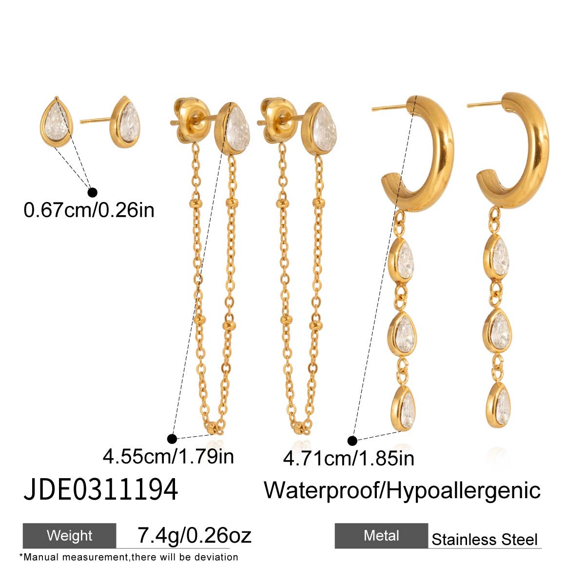 Cascade Earrings Set