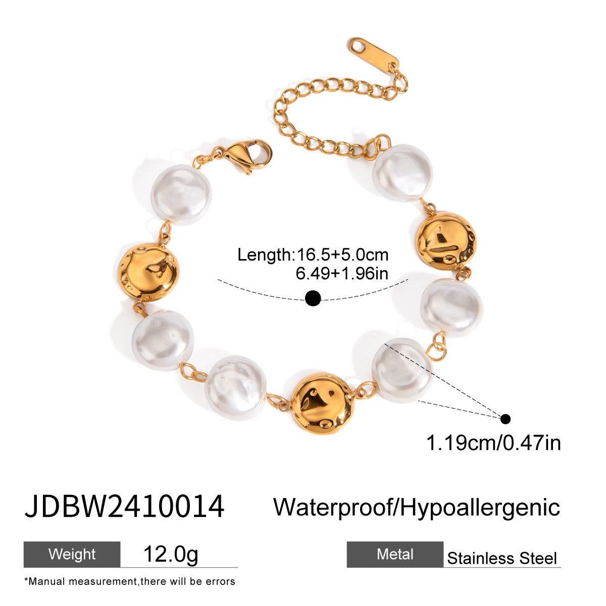 Pearl&Gold Bracelet