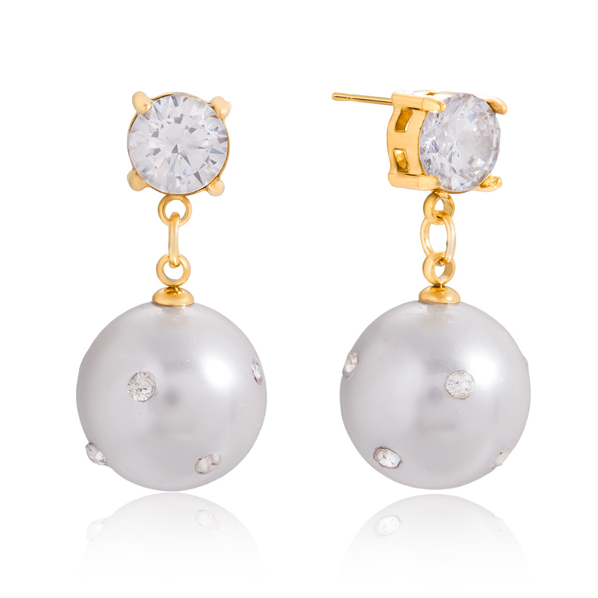 Shiny Pearl Earrings