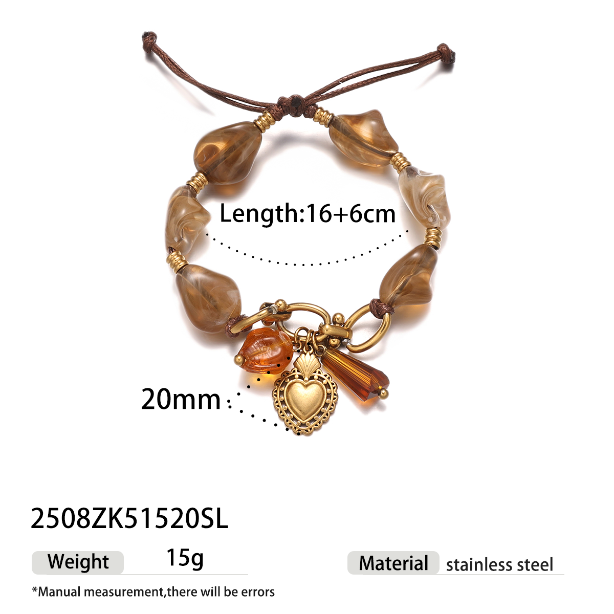 Brown Sunstone Bracelet