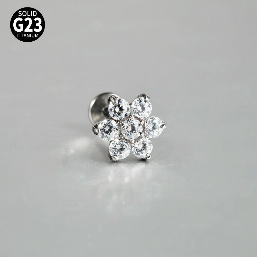 Shiny Flower Labret