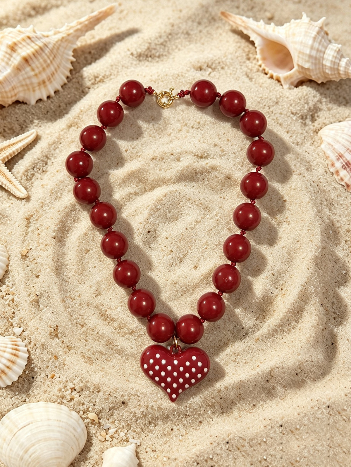 Rouge Candy Bead Necklace