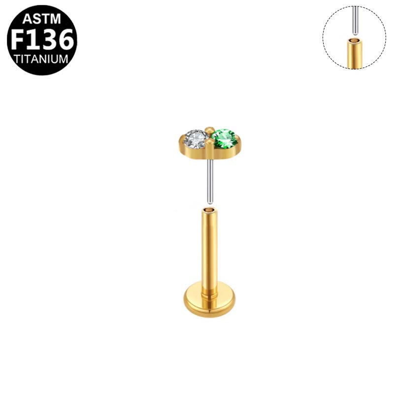 Green Sparkle Labret