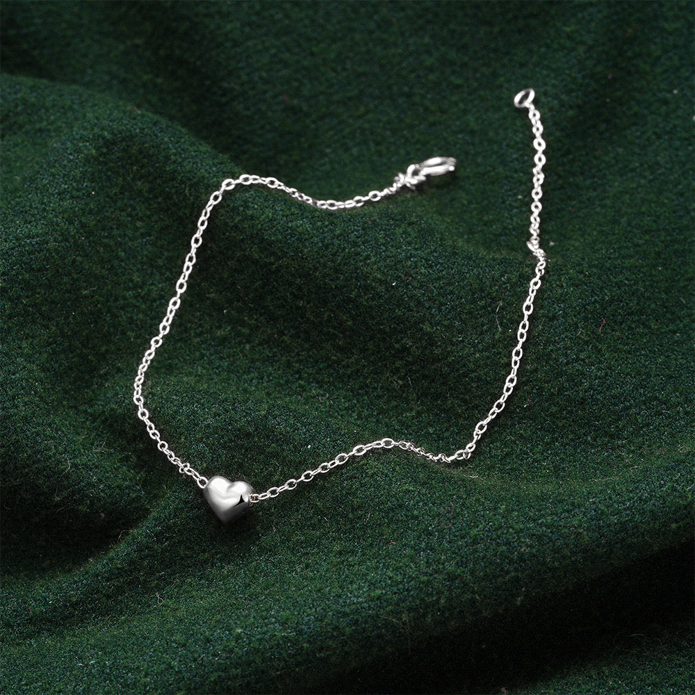 Silver Heart Bracelet