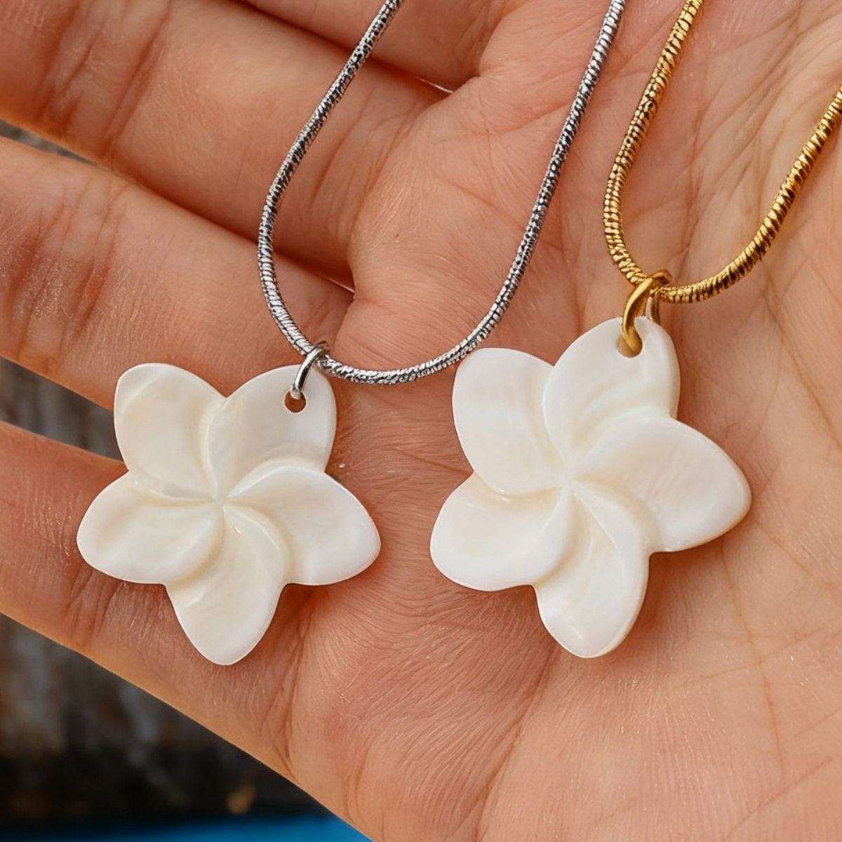 White Flower Necklace