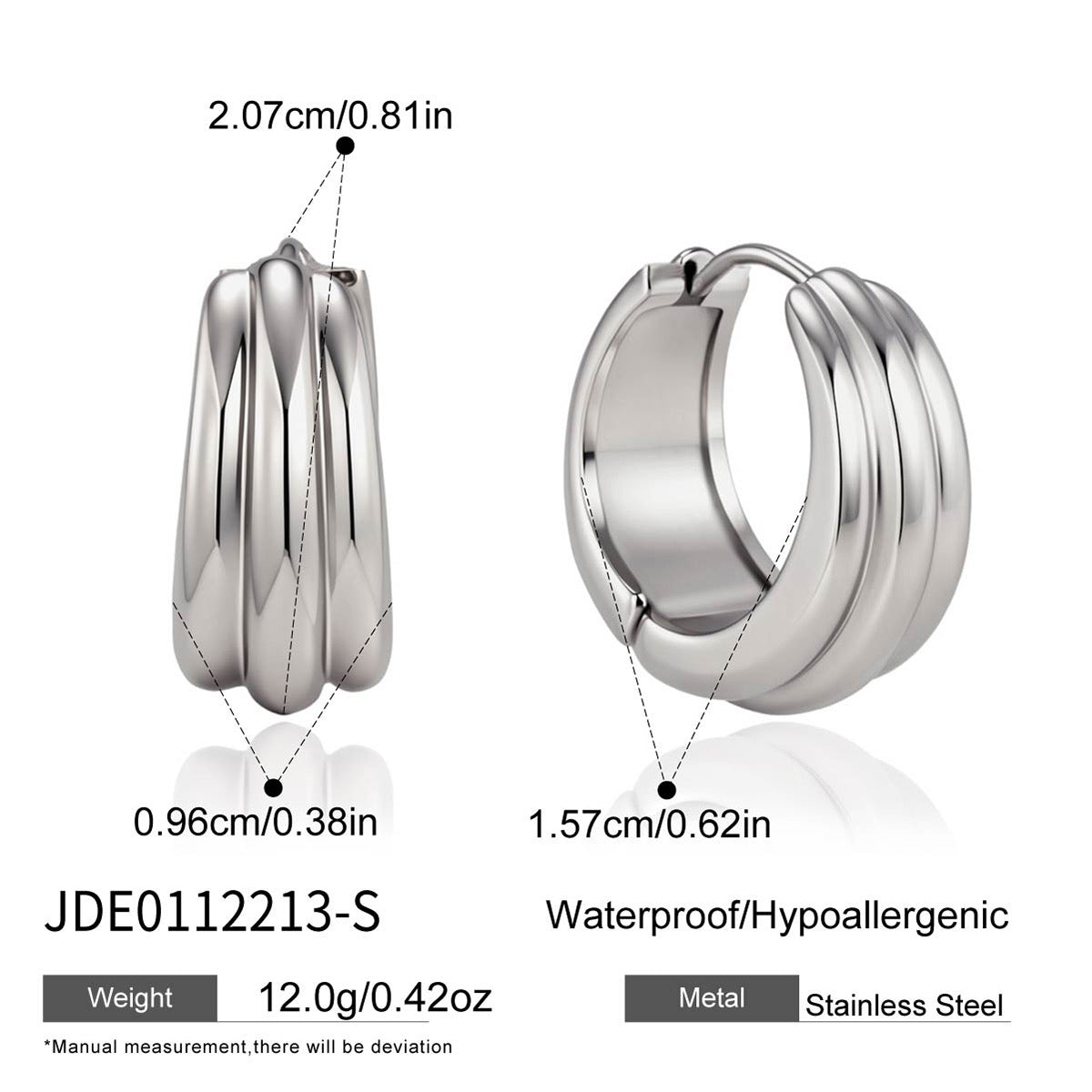 Orvyn Silver Hoops