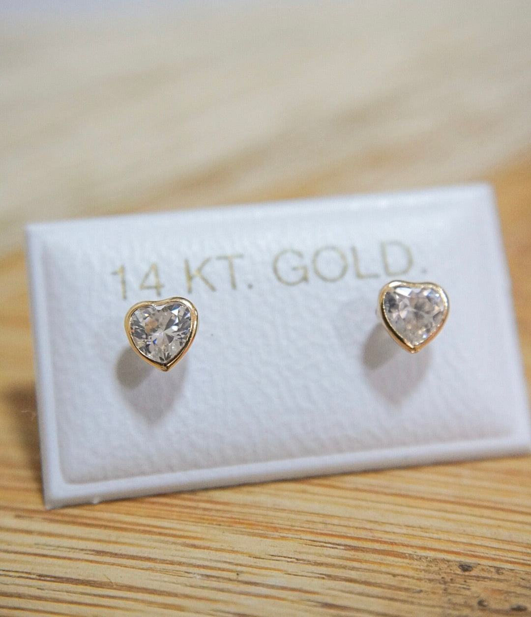 Hearts 14k Solid Gold Earrings