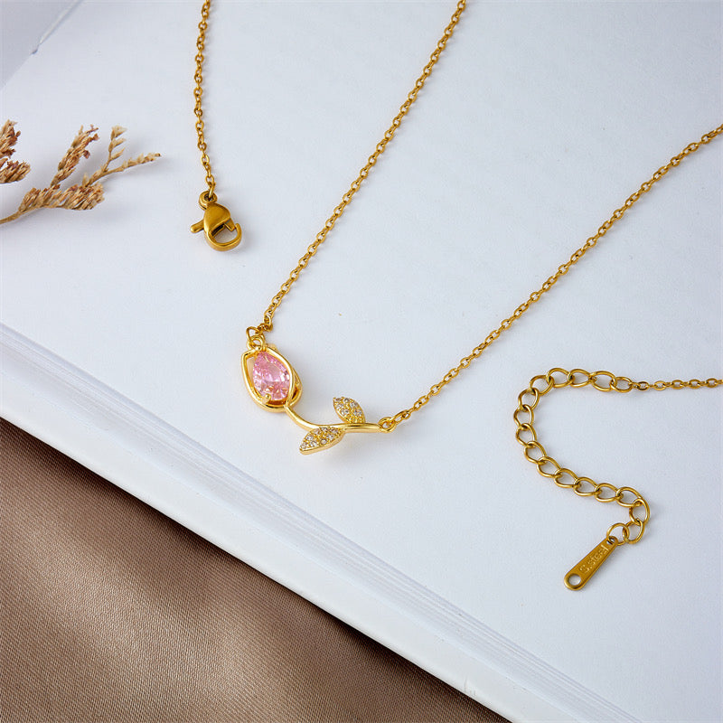 Color Golden Tulip Necklace