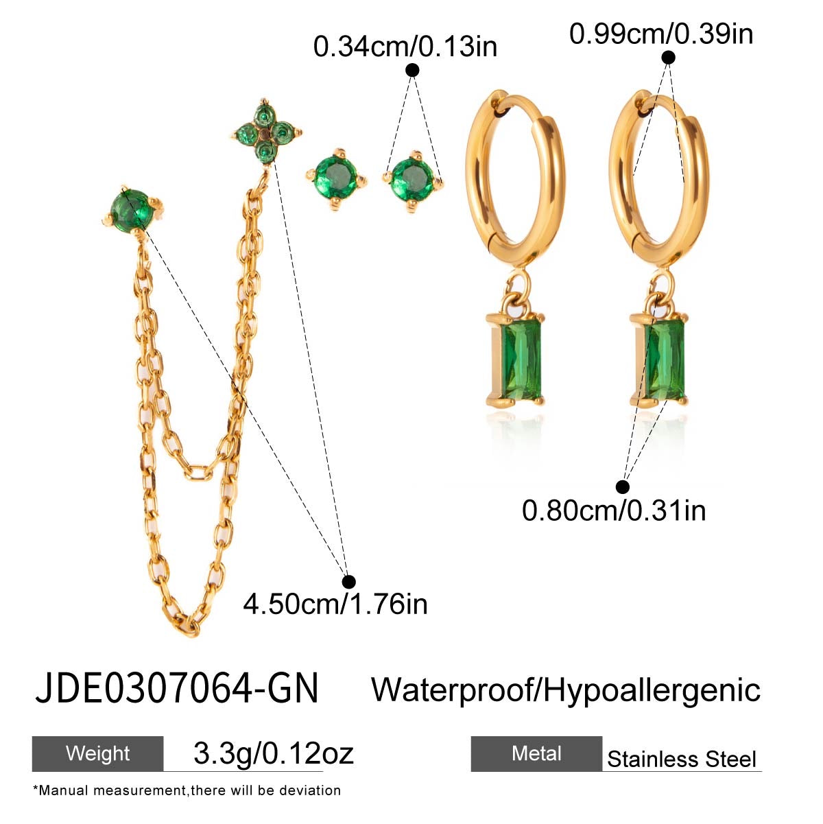 Esmeralda Earrings Set