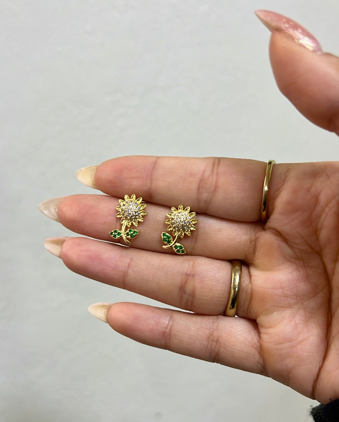 Sunflower Crystal Earrings