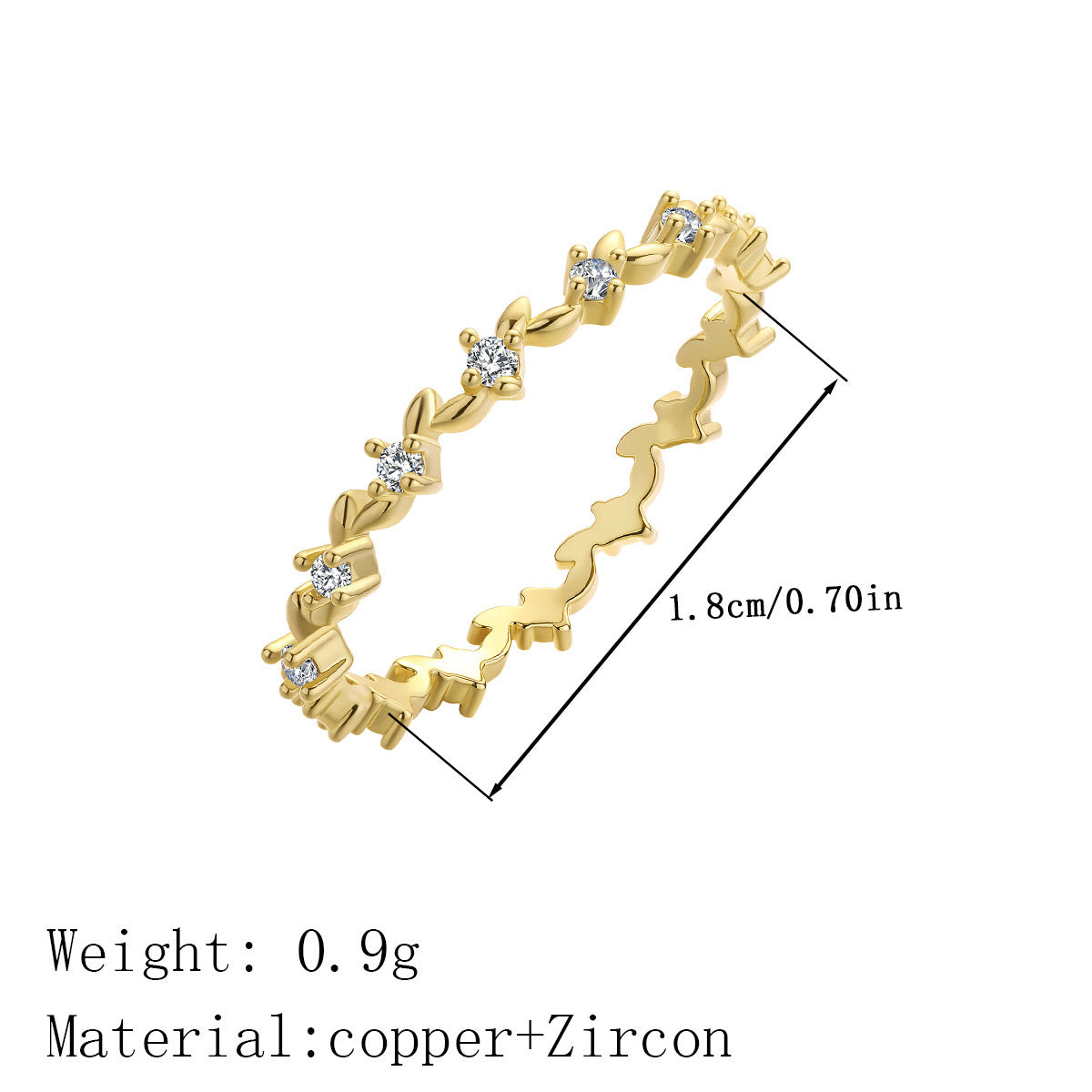 Mini Leaves Ring