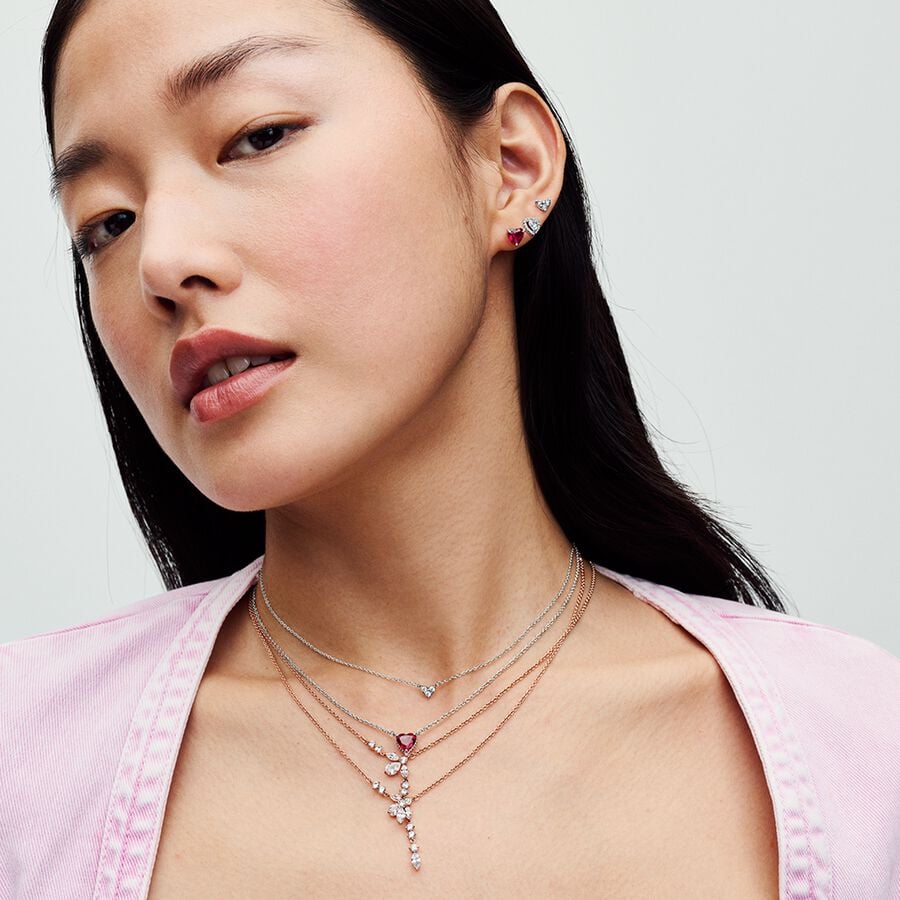 Red Heart Pandora Studs