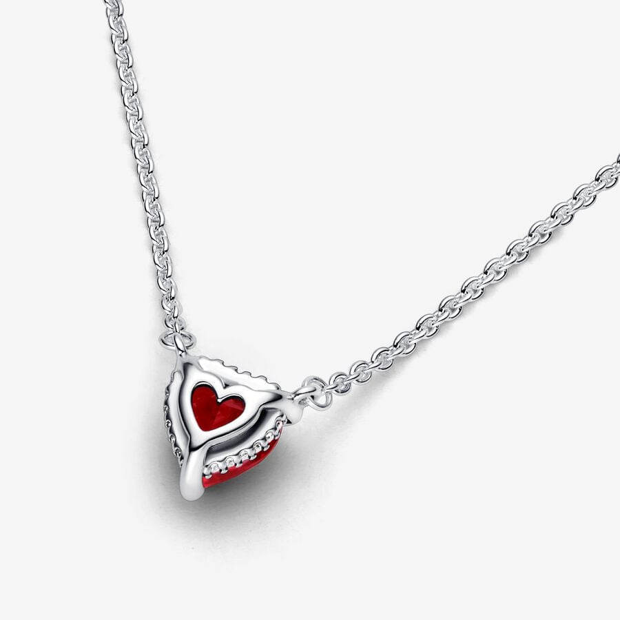 Red Heart Pandora Necklace