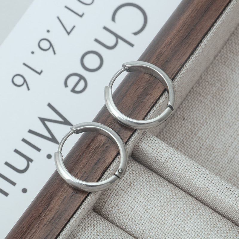 Silver Hoops