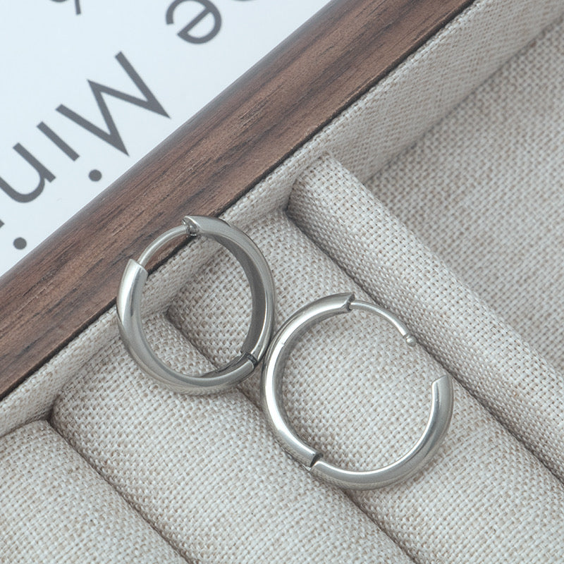 Silver Hoops