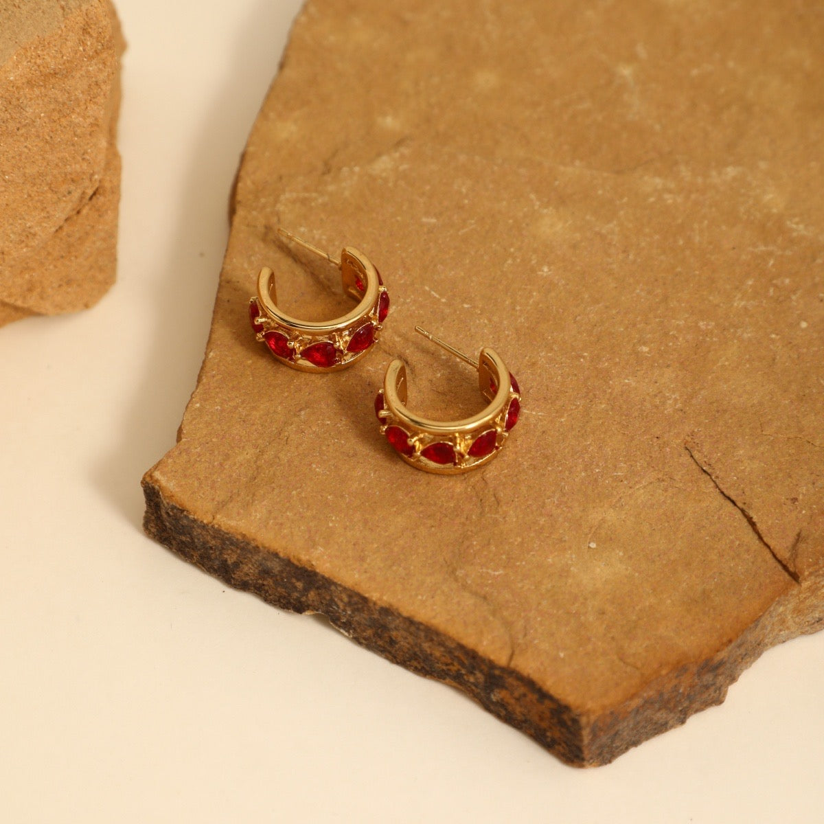 Camellia Hoops