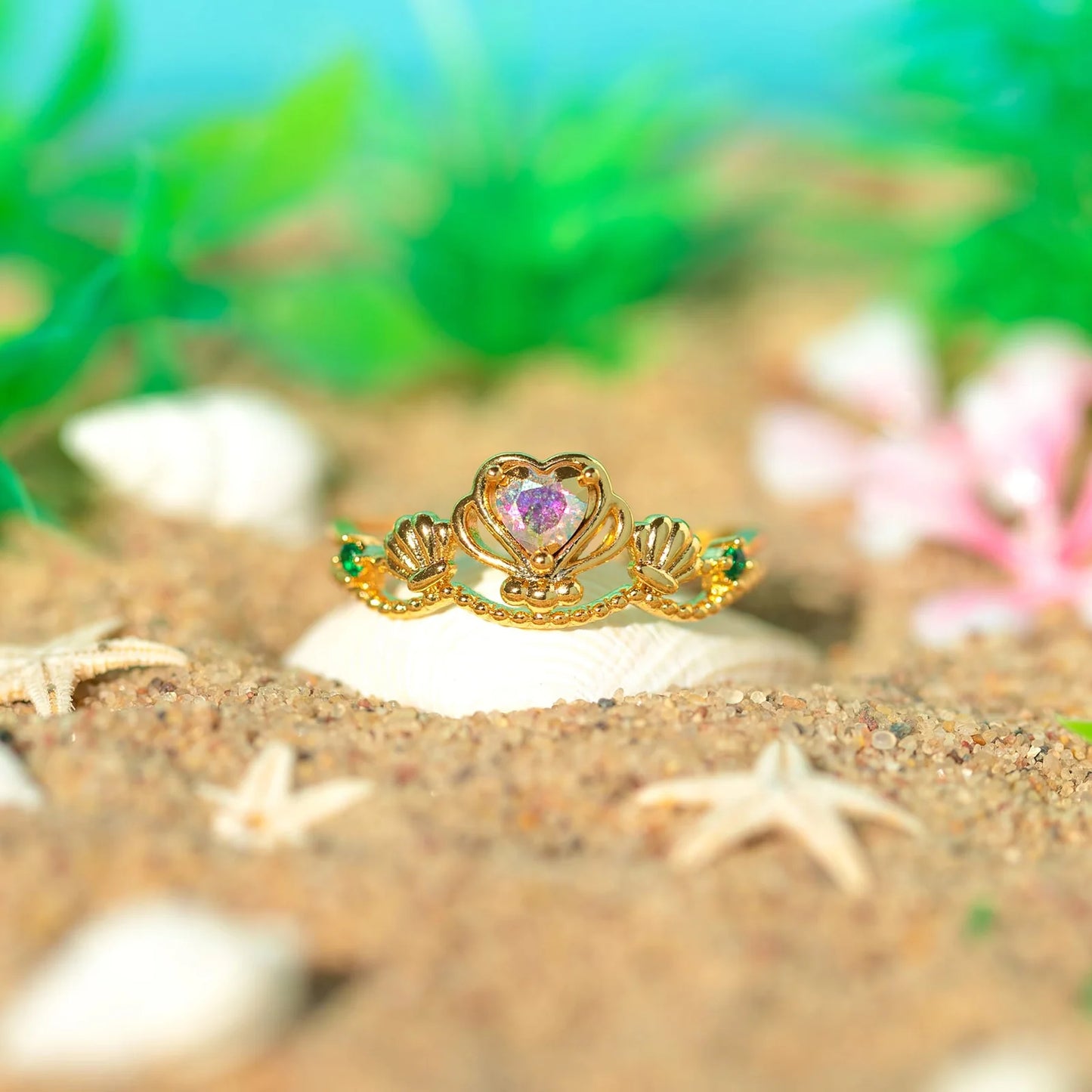 The Little Mermaid Seashells Ring