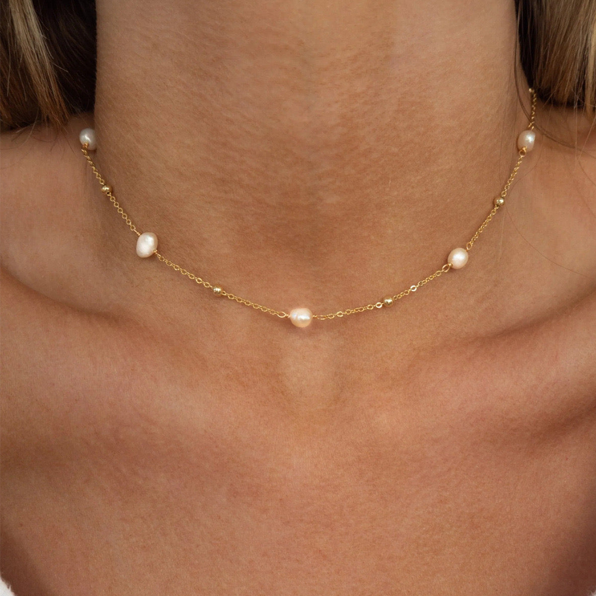 Cosmic Pearl Necklace