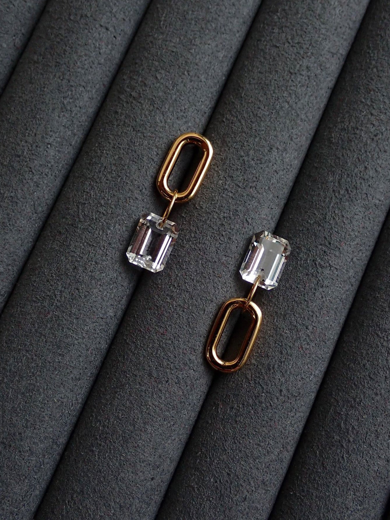Dangling Crystal Studs