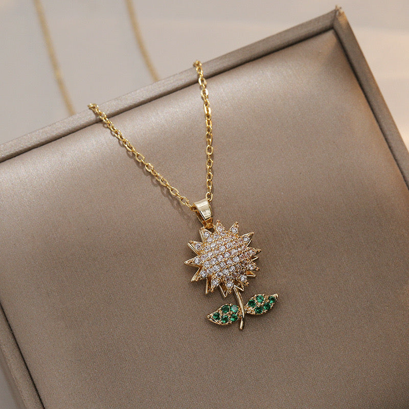 Bright Sunflower Necklace