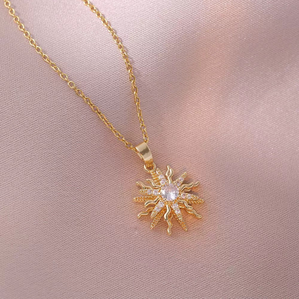 Spinning Sun Necklace