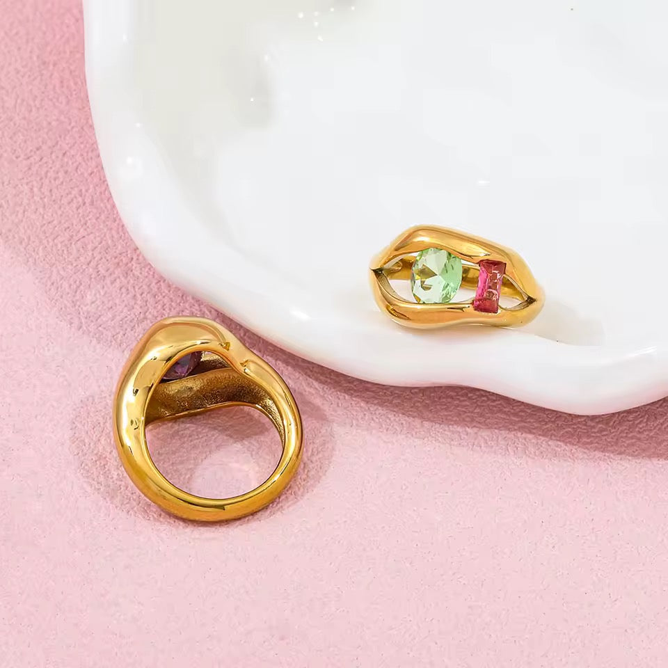 Rosy Mint Ring