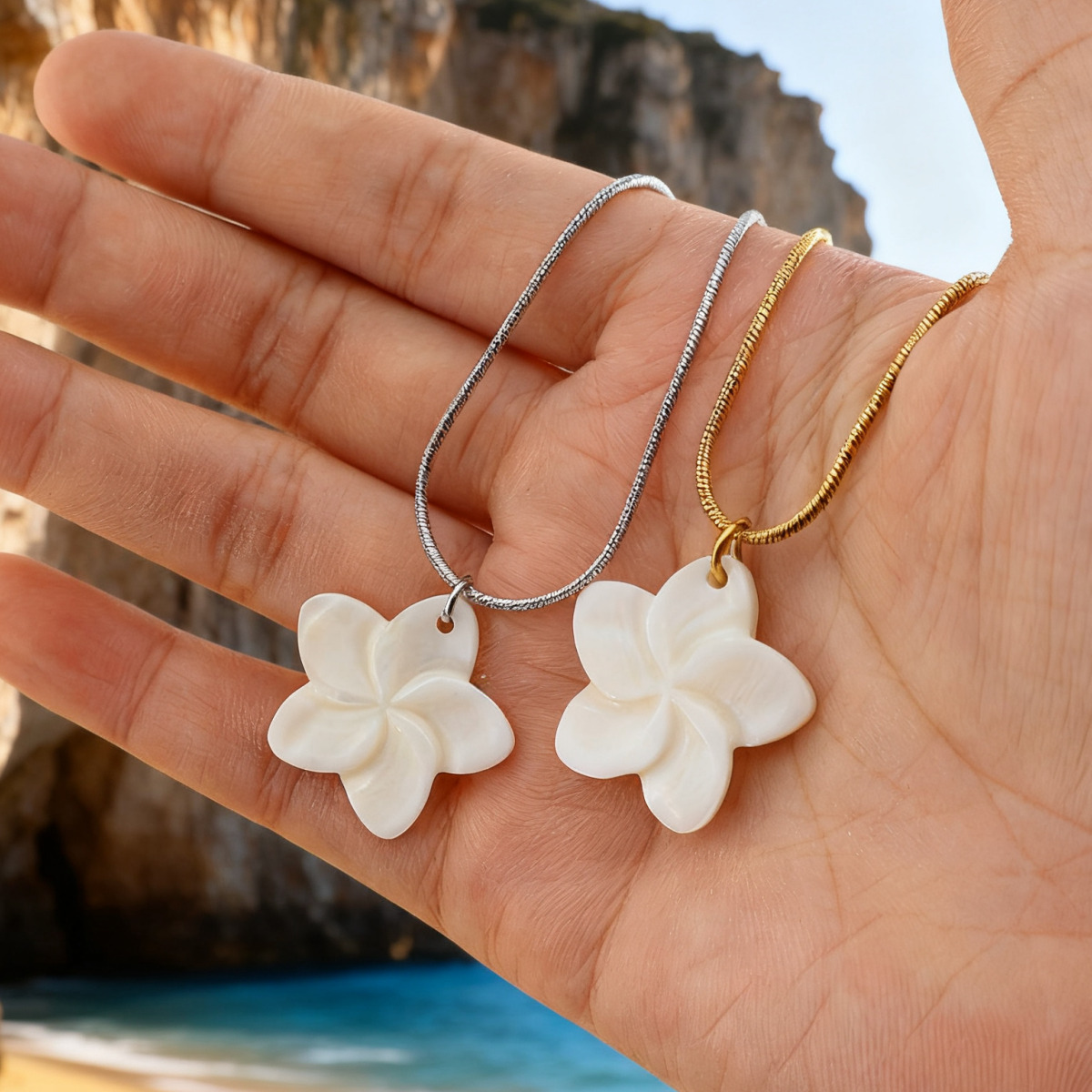 White Flower Necklace