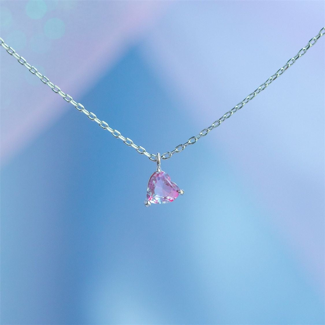 Pink Heart Necklace