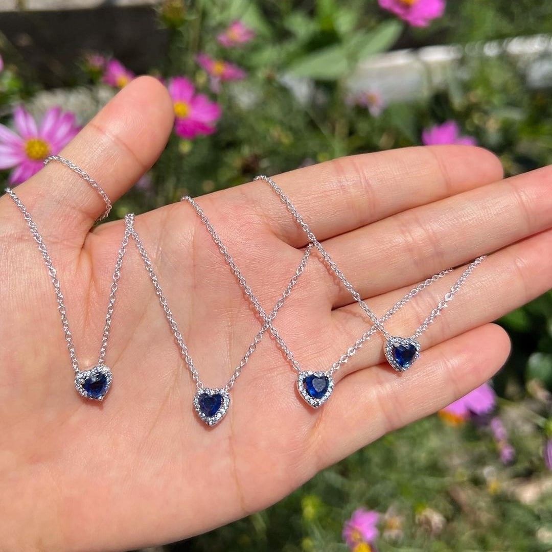 Blue Heart Pandora Necklace