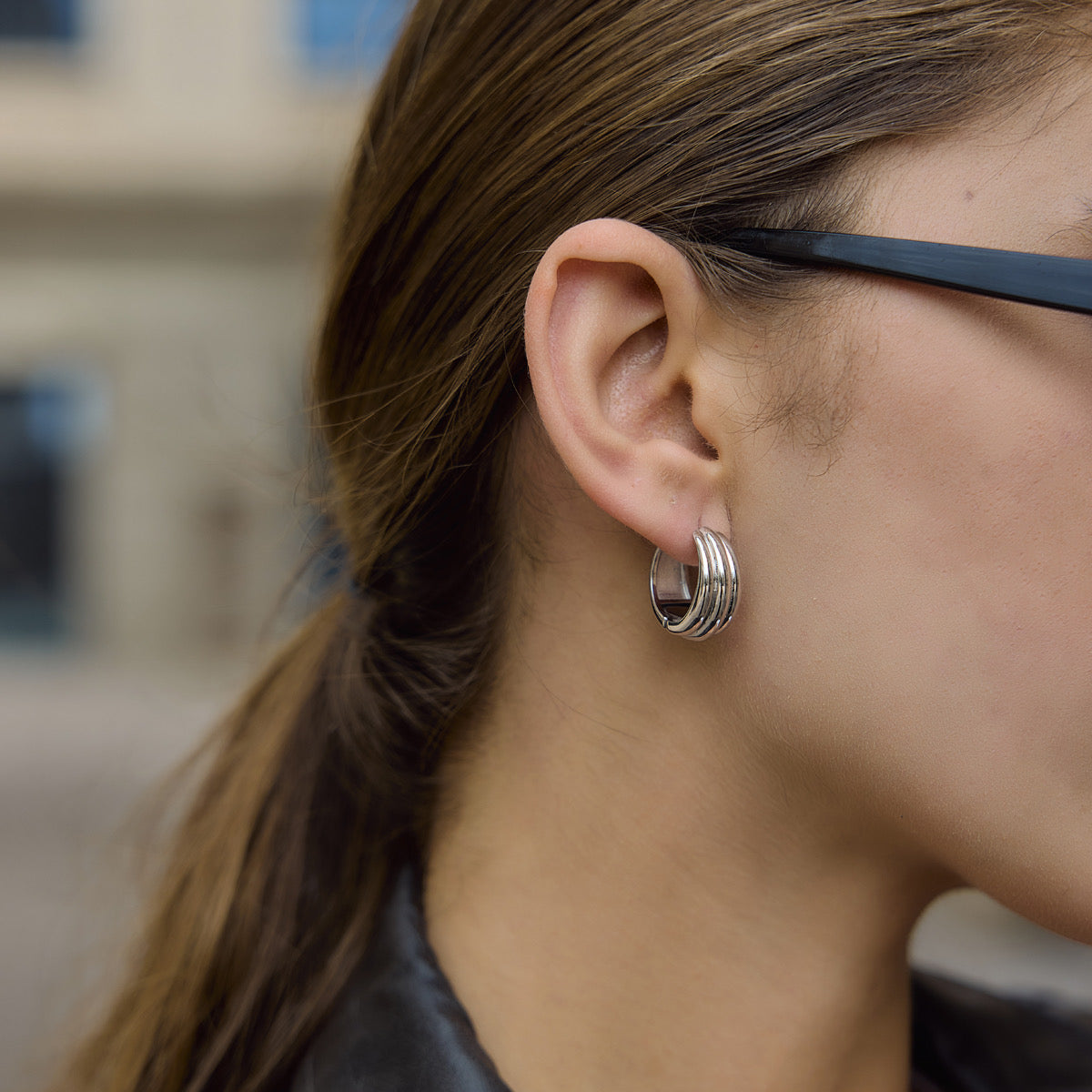 Orvyn Silver Hoops