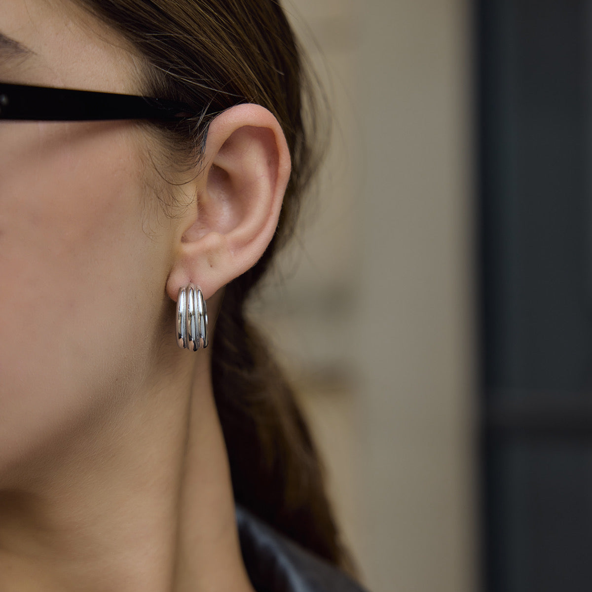 Orvyn Silver Hoops