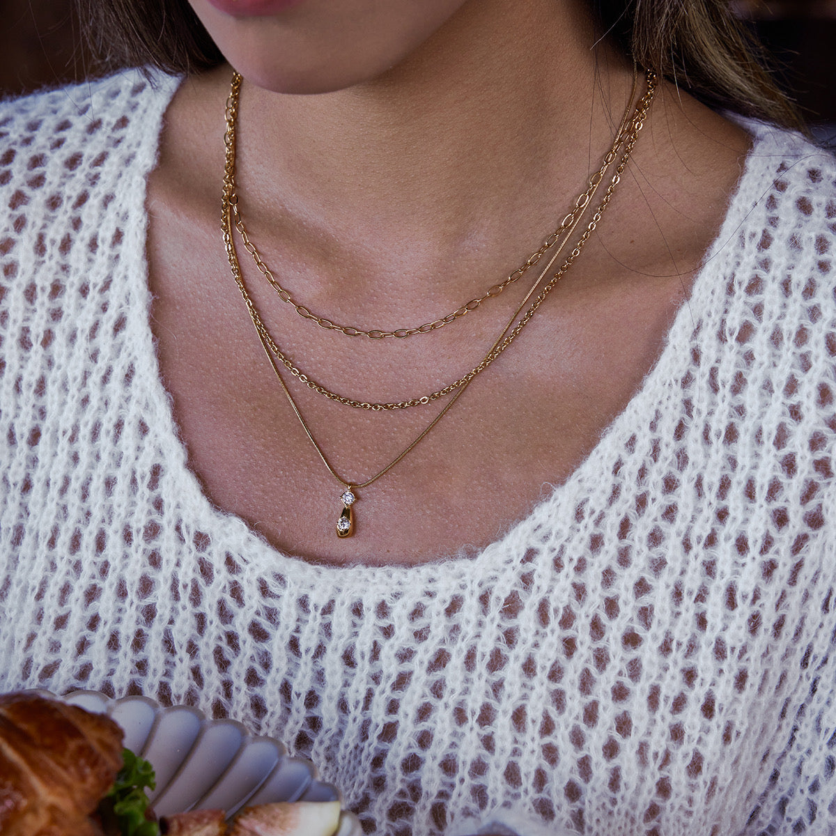 Trinity Layers Necklace