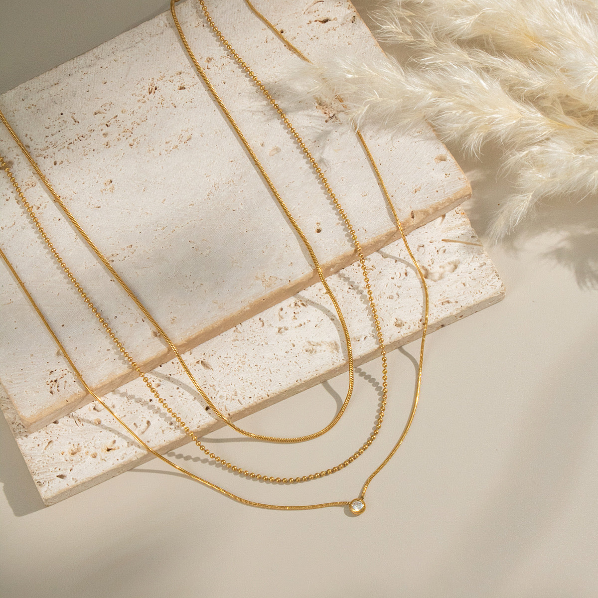 Minimal Triple Necklace