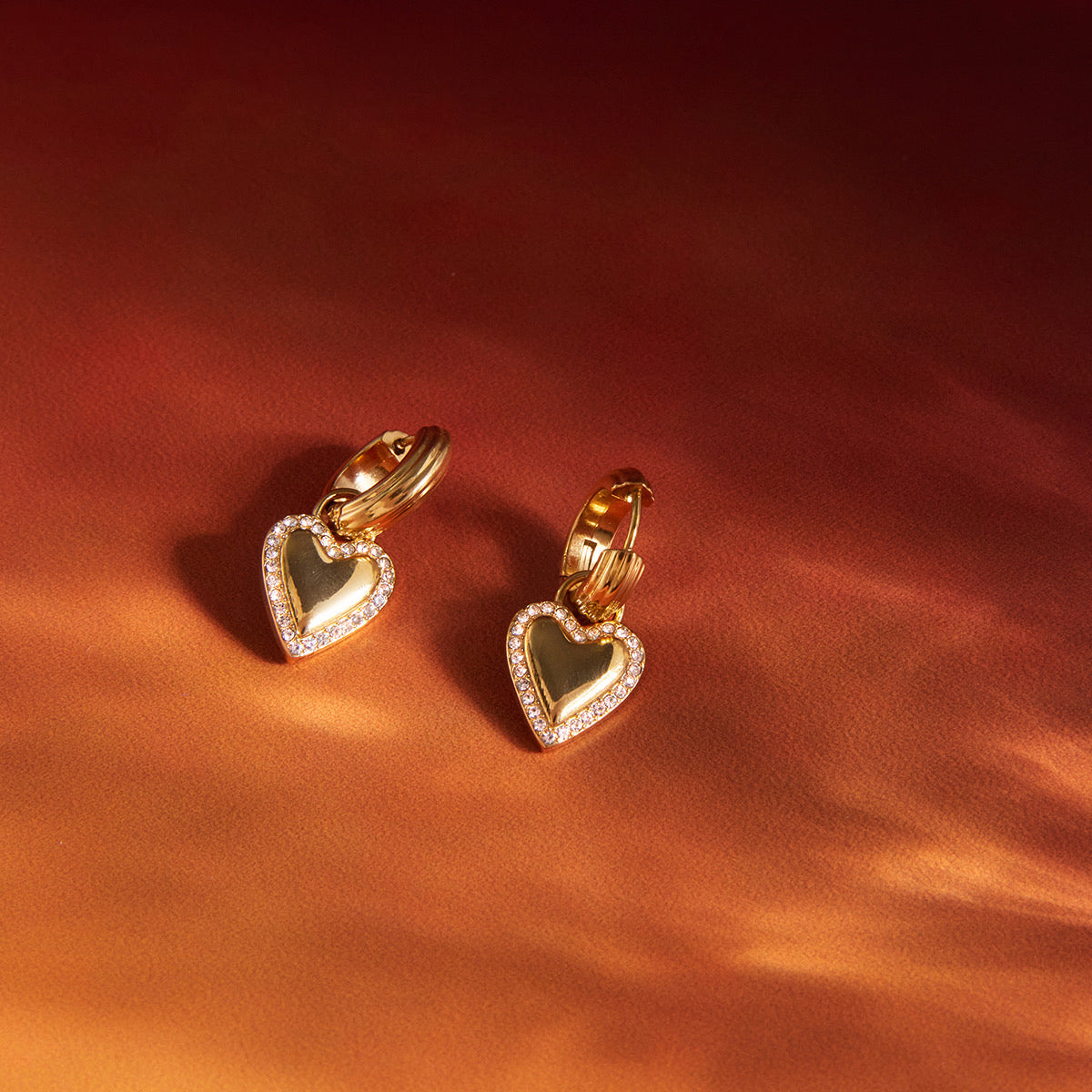 Chunky Hearts Hoops