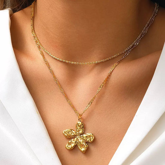 Double Bloom Necklace