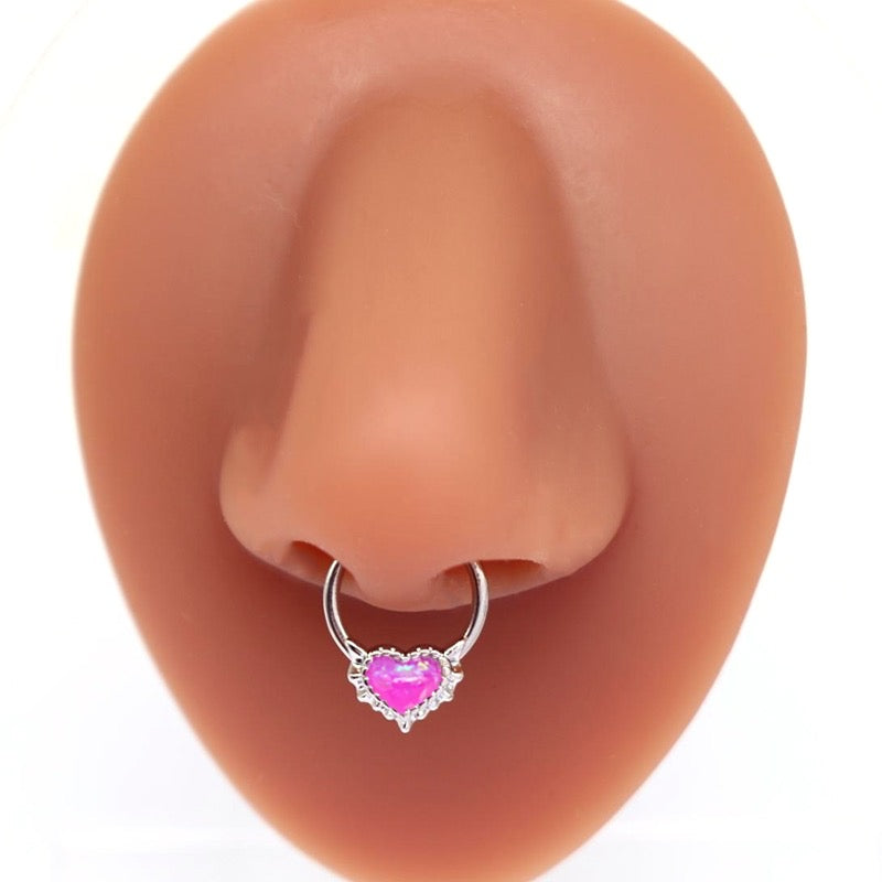 Pink Heart Clicker Hoops