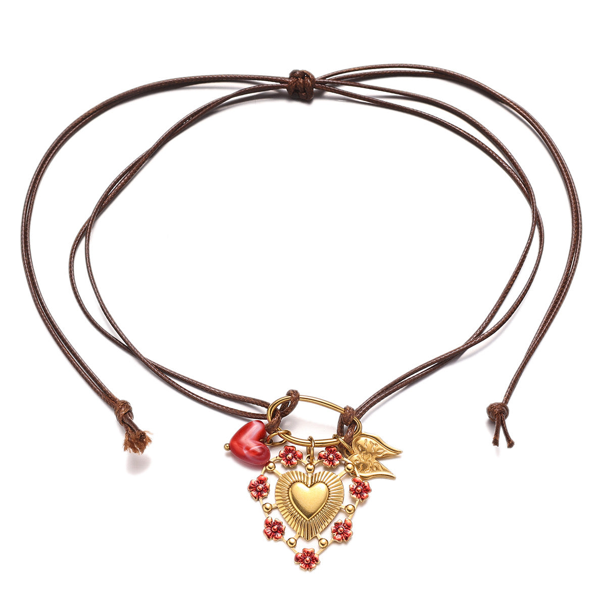 Wildflower Heart Necklace