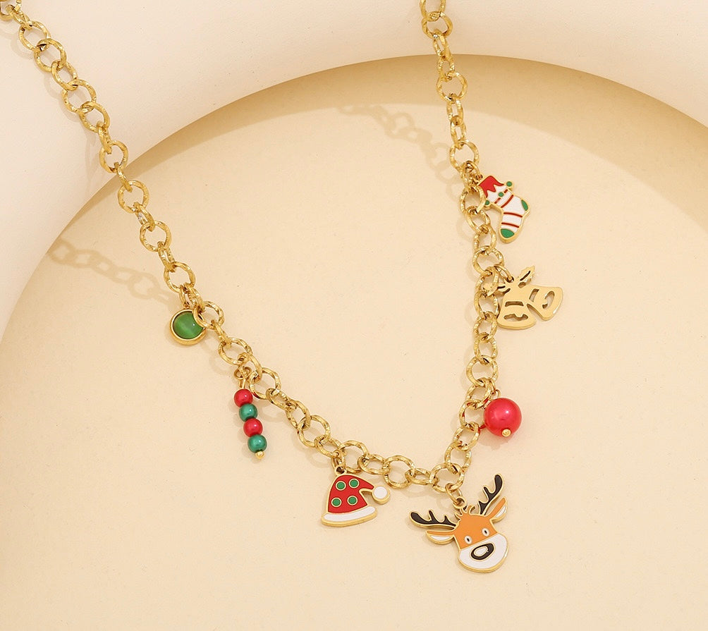 Rudolph Charm Necklace