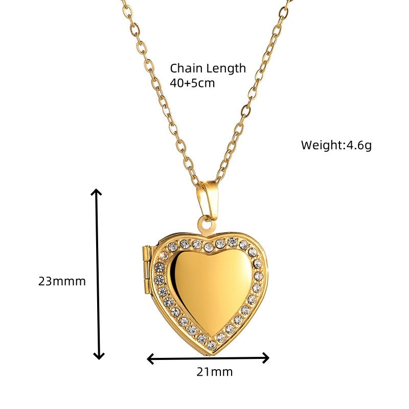 Bright Heart Reliquary Necklace