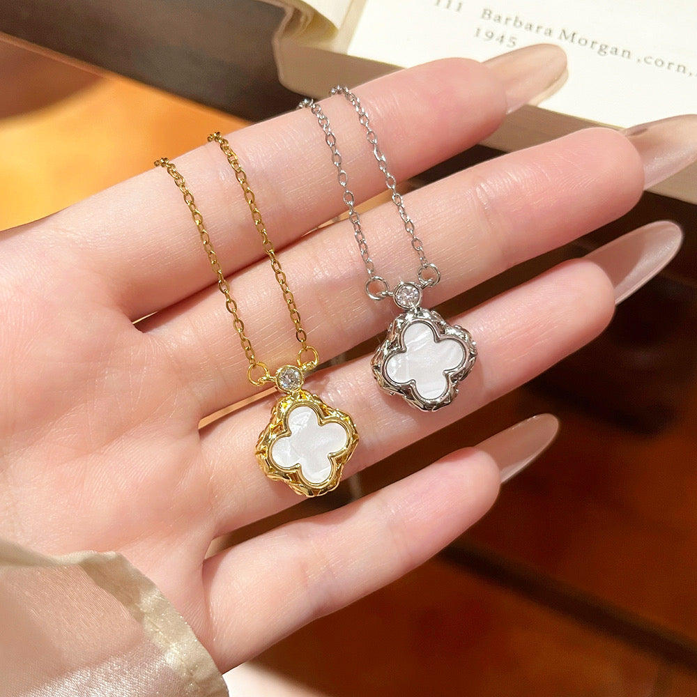 White Clover Necklace
