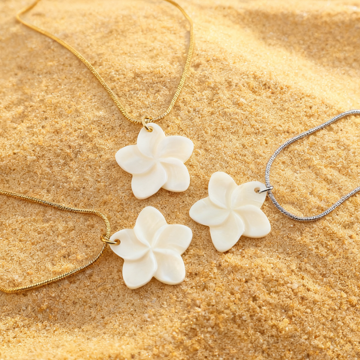 White Flower Necklace