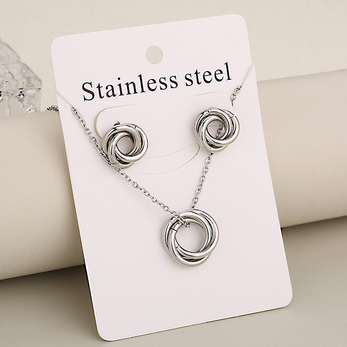 Infinity Knot Silver Necklace