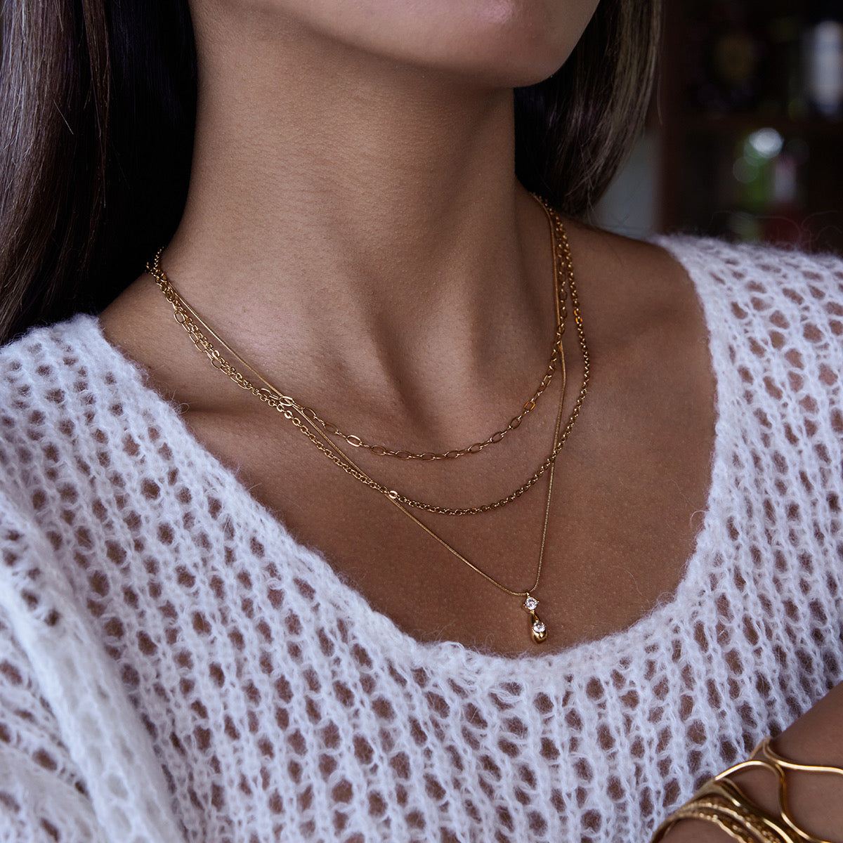 Trinity Layers Necklace