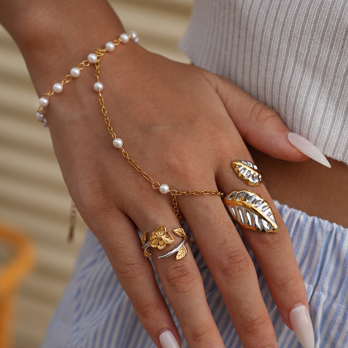 Pearl Hand Chain