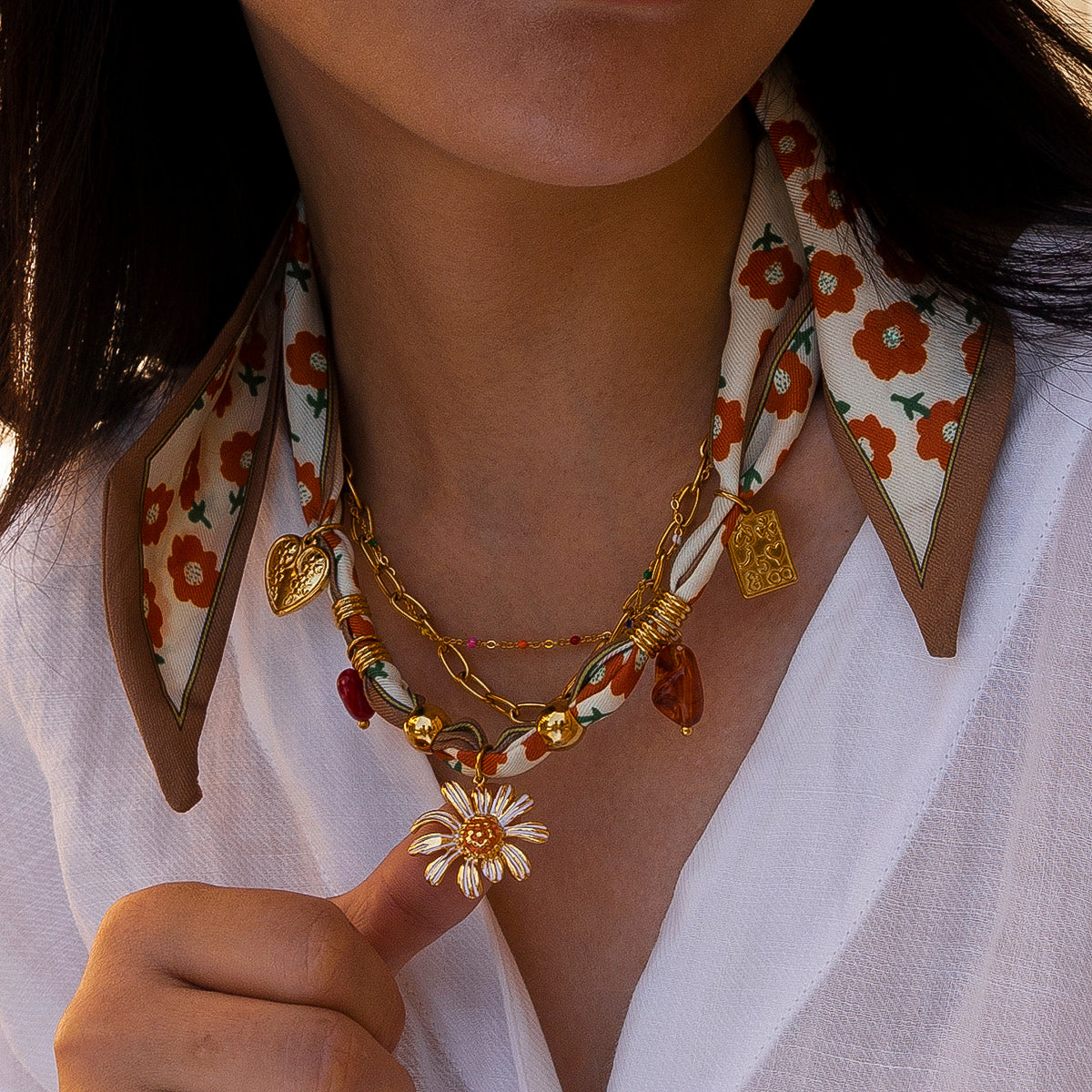 Scarf Charms Necklace