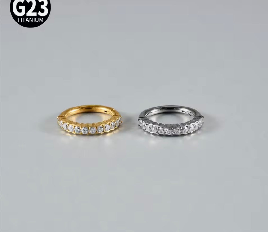 Glam Sparkle Clicker Hoop