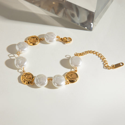 Pearl&Gold Bracelet