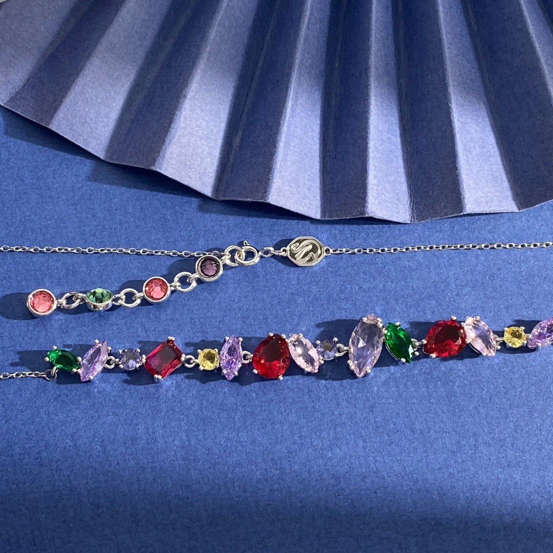 Silver Gem Necklace