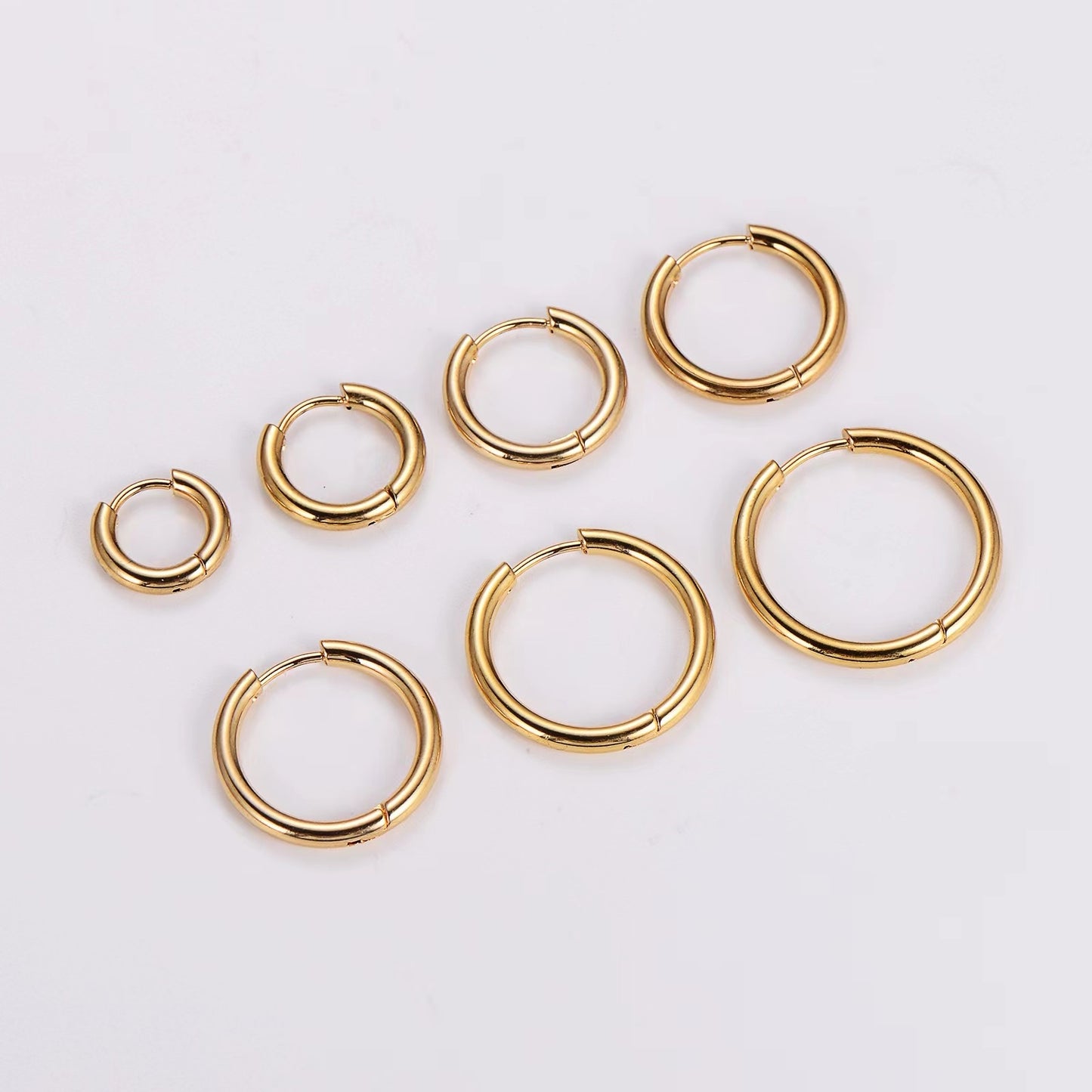 Simple Golden Hoops
